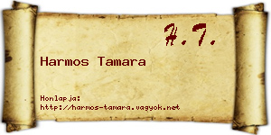 Harmos Tamara névjegykártya