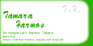 tamara harmos business card